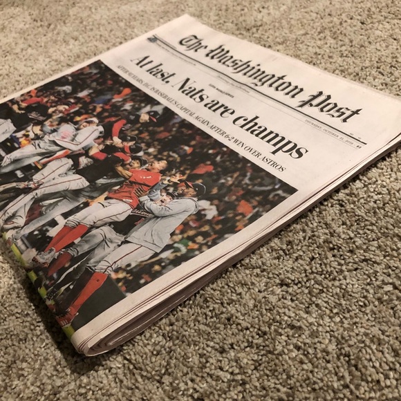 Copy of Washington Post Celebrating Washington Nationals World Series Win - Picture 4 of 8